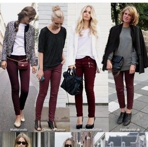 Wine jeans